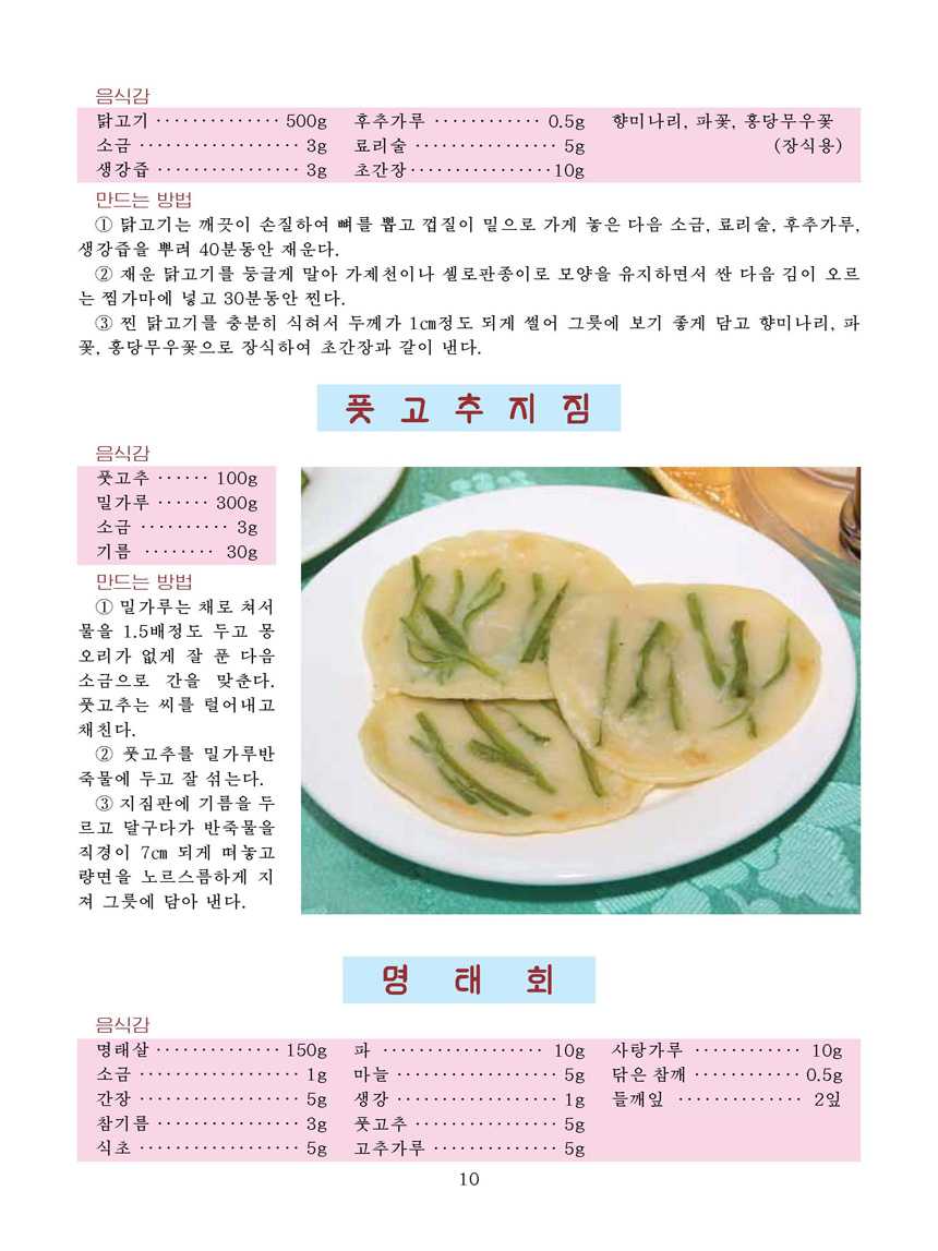 Korean Dishes (No. 3, 2022)