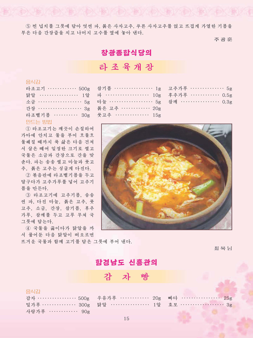 Korean Dishes (No. 3, 2022)