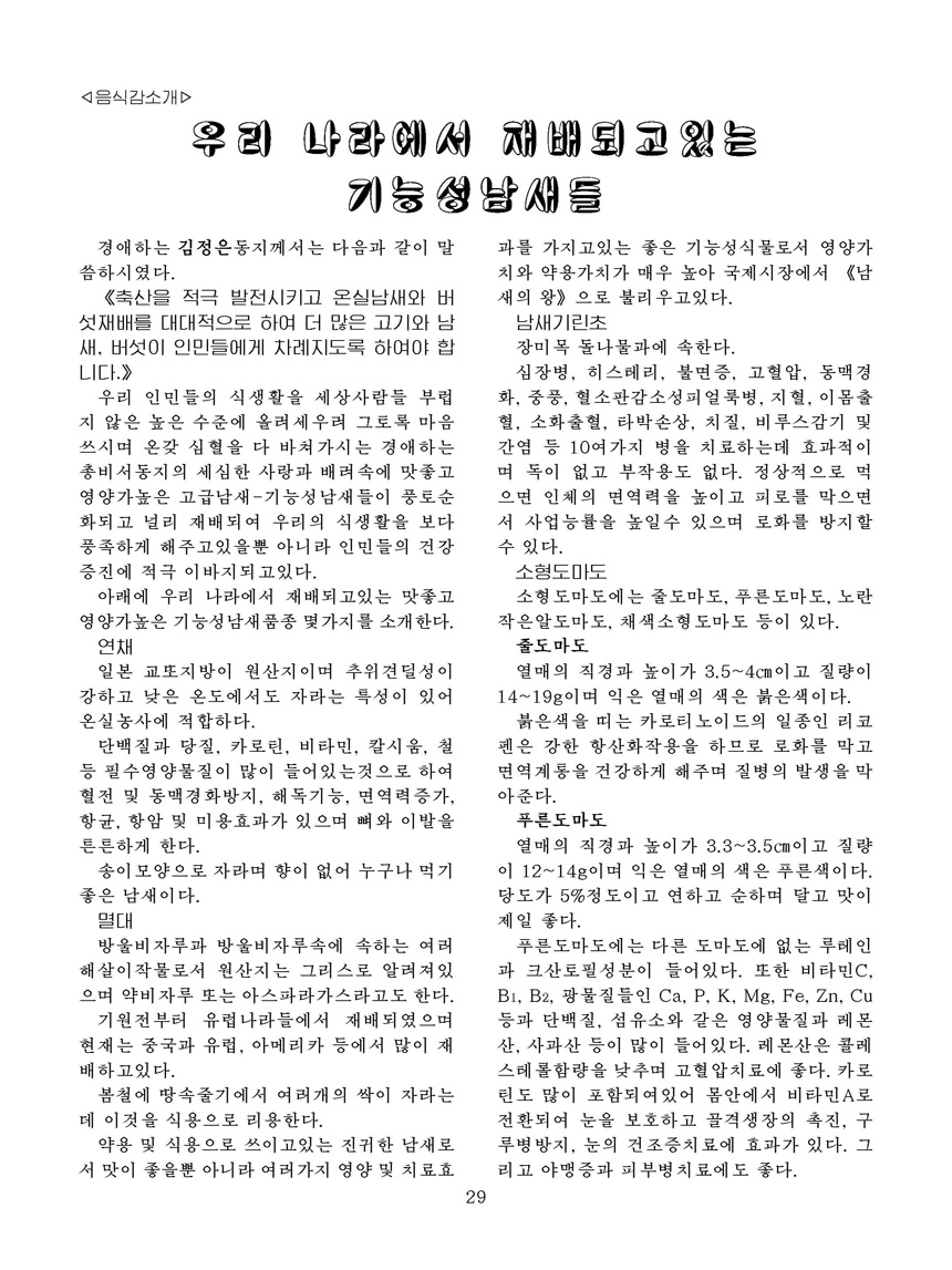 Korean Dishes (No. 1, 2023)