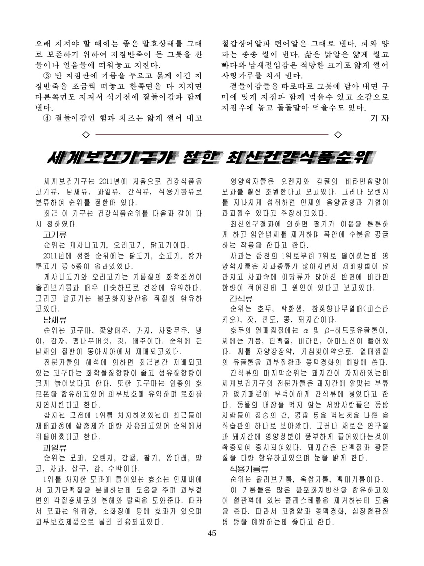 Korean Dishes (No. 1, 2024)