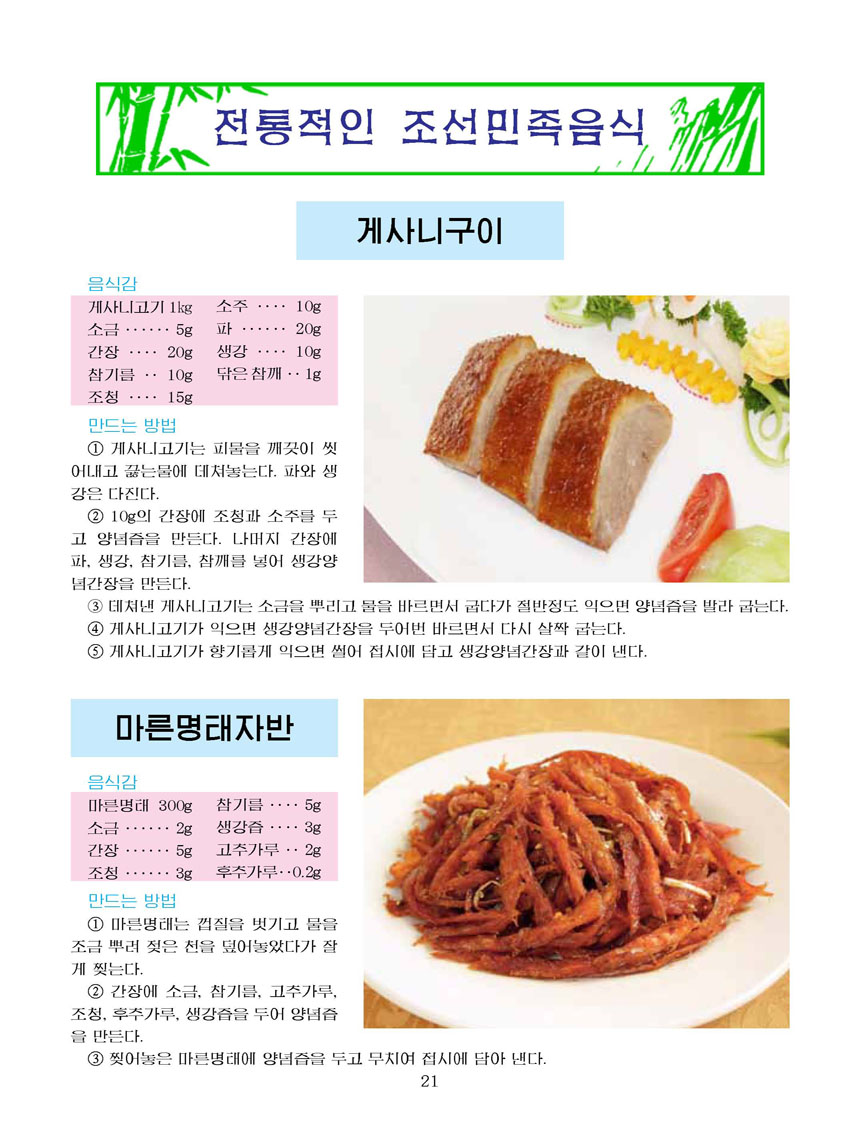 Korean Dishes (No. 4, 2024)